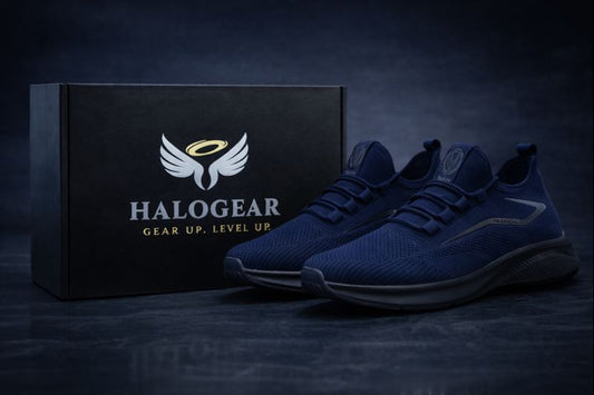 HaloGear Men’s Performance Knit Sneakers – Lightweight, Cushioned & Built for All-Day Comfort