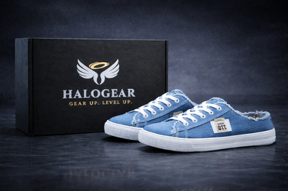 HaloGear™ LunaSlip White Loafers – Breathable Korean-Style Slip-On Flats for Everyday Wear
